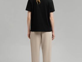 Футболка свободного кроя из джерси