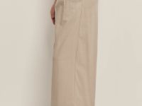 Укороченные брюки из конопляной ткани с хлопком