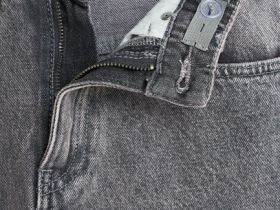 Джинсы Loose Wide с тинтом для девочек, Серый