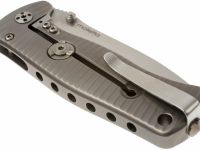 Нож складной LionSteel SR2 G (GREY) Mini, сталь Uddeholm Sleipner® Satin, рукоять титан по технологии Solid®, серый