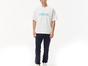 Мужская футболка Lacoste свободного кроя из органического хлопка