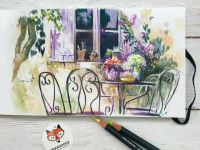 Скетчбук для графики и цветных карандашей Maxgoodz "Sketch" 21?13 см, Жёлтый