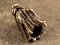 Бусина для темляка Голова волка маленькая, бронза