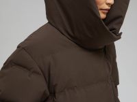 Длинный пуховик с натуральным пухом