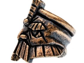 Бусина для темляка Воин, бронза