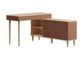 Стол-тумба Элвуд 250x78 Терракотовый