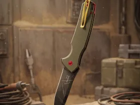 Складной нож Mr.Blade Hellcat Mini Mandalorian blackwash, сталь VG-10, рукоять Olive G10