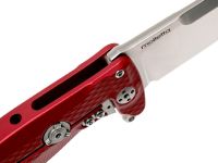 Нож складной LionSteel SR22A RS Mini, сталь Uddeholm Sleipner® Satin Finish, рукоять алюминий (Solid®), красный