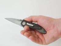 Складной нож CRKT Elishewitz E-lock Black, сталь Aus 8, рукоять сталь 420J2