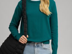 Джемпер полуприлегающего кроя из хлопка