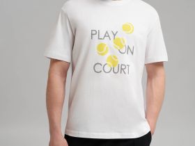 Футболка прямого кроя из джерси