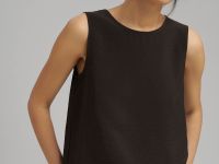 Свободный топ из жатой ткани