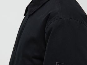 Утепленная куртка с вельветовым воротником