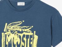 Детская хлопковая футболка Lacoste