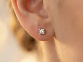 Пусеты из желтого золота э0312пс02160100