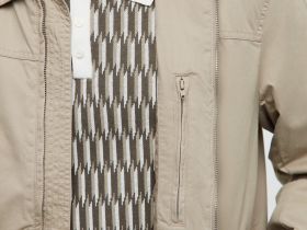 Ветровка из хлопка с отложным воротником