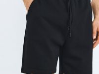 Базовые шорты из хлопка, Черный