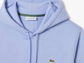 Мужское худи Lacoste классического кроя с флисом