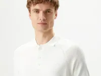 Мужское тёплое трикотажное поло Lacoste