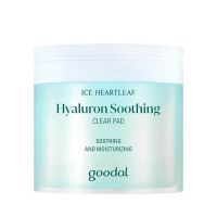Охлаждающие пэды с гиалуроновой кислотой Goodal Ice Heartleaf Hyaluron Soothing Clear Pad