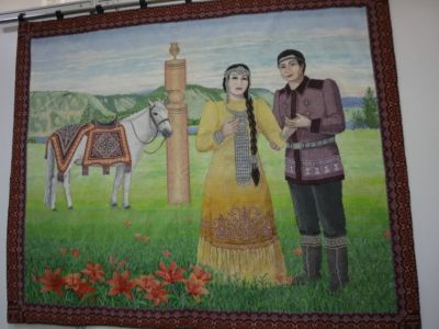 Картину из бисера Ульяны Нохсоровой, вошедшую в Книгу рекордов России, выставили в Якутске