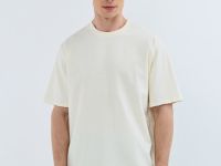 Базовая футболка с необработанным краем, Белый