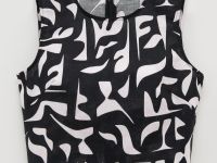 Топ с принтом укороченный