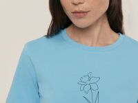 Футболка приталенного силуэта с принтом