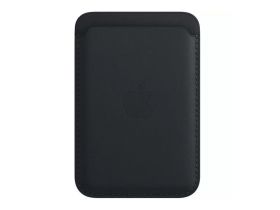Чехол iPhone Leather Wallet MagSafe (Black)