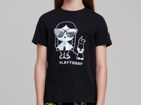 Фуфайка трикотажная для девочек (футболка)