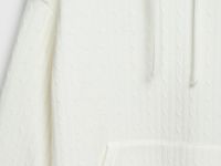 Худи с фактурными косами, Бежевый