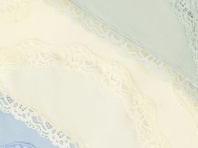 Классические трусы с кружевом, 3 шт., Желтый