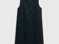 Платье мини из жаккарда, Черный