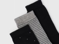 Носки для мальчиков, 3 пары, Черный