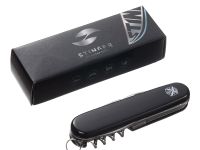 Нож перочинный Stinger FK-K5018-6P 90 мм, 11 функций, черный