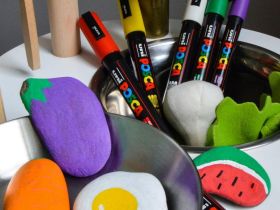 Набор маркеров UNI POSCA PC-3M "Стандартные цвета" 6 шт 0,9-1,3 мм, в пластиковой упаковке