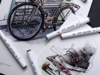 Папка с бумагой для графики и маркеров Малевичъ "Bristol" А3 15 л 180 г