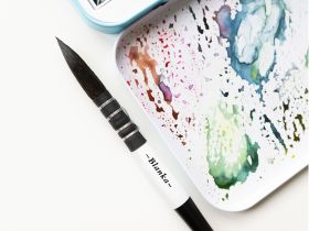 Кисть имитация белки №8 круглая Малевичъ "Blanka" французское крепление