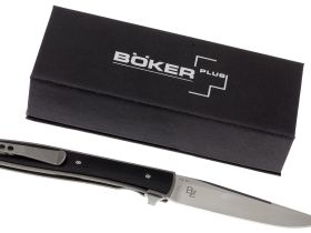 Нож складной Urban Trapper G10 - Boker Plus 01BO732, сталь VG-10 Satin, рукоять титан/стеклотекстолит G10