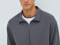 Лёгкая куртка с воротником-стойкой, Серый