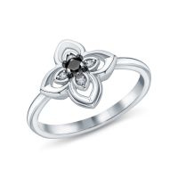 Серебряное кольцо с фианитами
