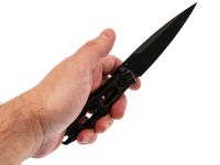 Туристический нож Кондор-Т, сталь D2, рукоять G-10 черный/оранжевый