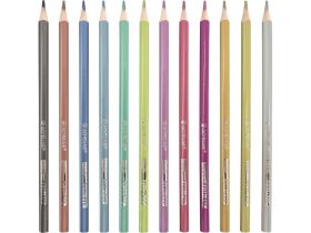 Наборкарандашей цветных металлик ACMELIAE "Metallic Artmate" 12 цв, в картонном футляре