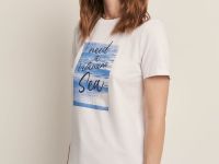 Футболка прямого кроя с принтом