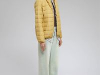 Стеганый пуховик с натуральным пухом