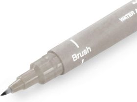 Линер UNI PIN brush 200 (S) кисть, светло-серый