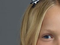 Заколки-ушки для волос со стразами для девочек, 2 шт., Черный