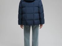 Стеганый пуховик с натуральным пухом