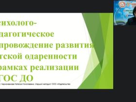 Международный вебинар "Психолого-педагогическое сопровождение развития детской одаренности в рамках реализации ФГОС ДО"