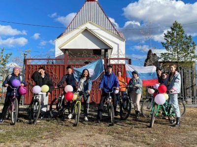 Эковелопробег посвятили 100-летию ЯАССР профсоюзные активисты